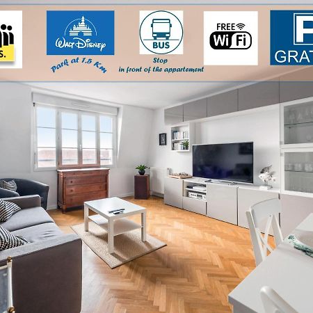 Appartement Familial Disney Val D'Europe La Vallee, Wifi Et Parking Serris Exterior photo
